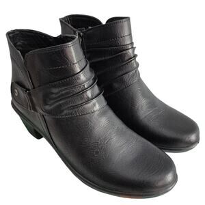 Easy Street Damita Booties NWB Black Size 11M Zip Ankle Comfort Shoes
